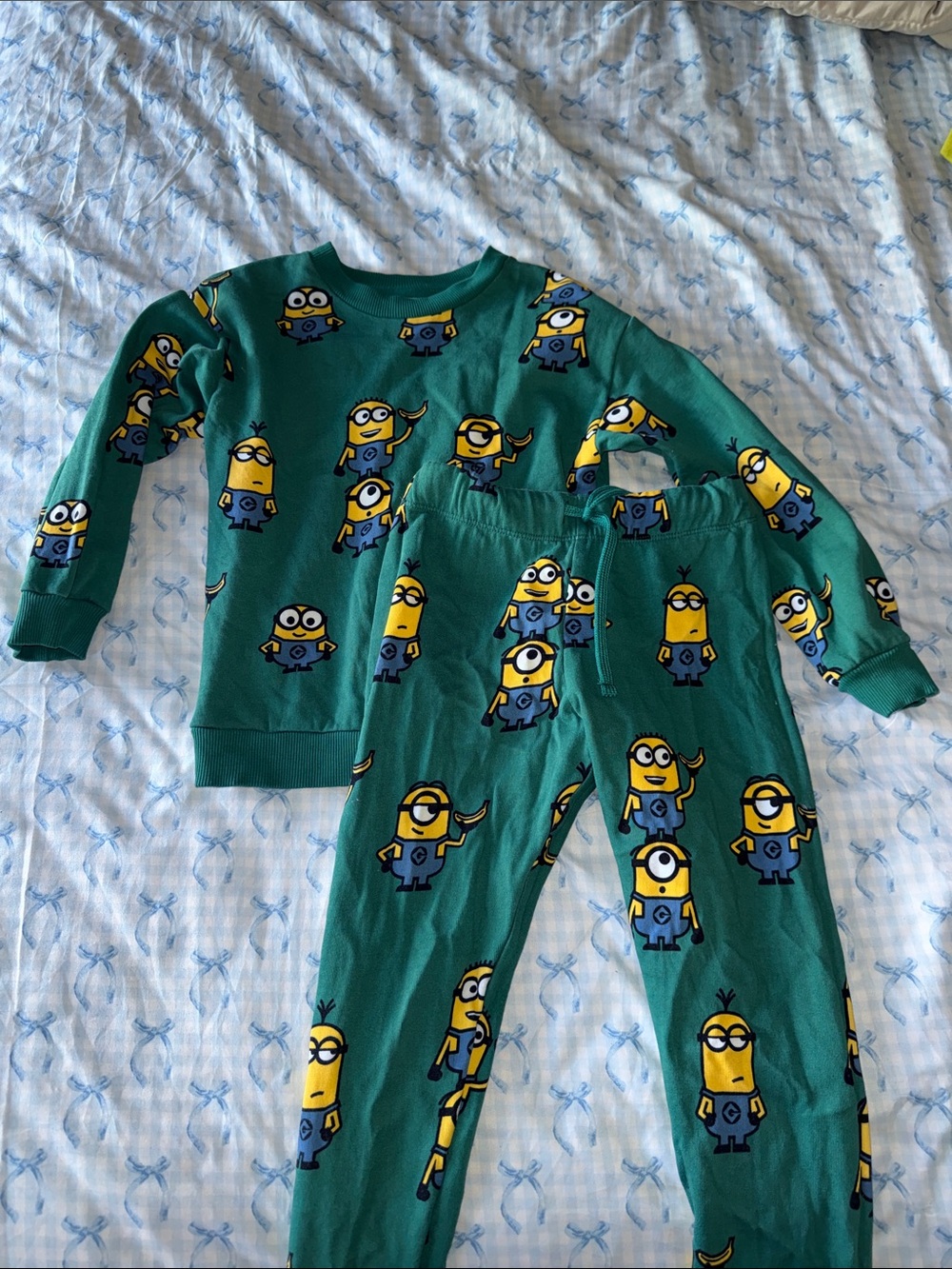 Green Minions Kids Pajama Set
